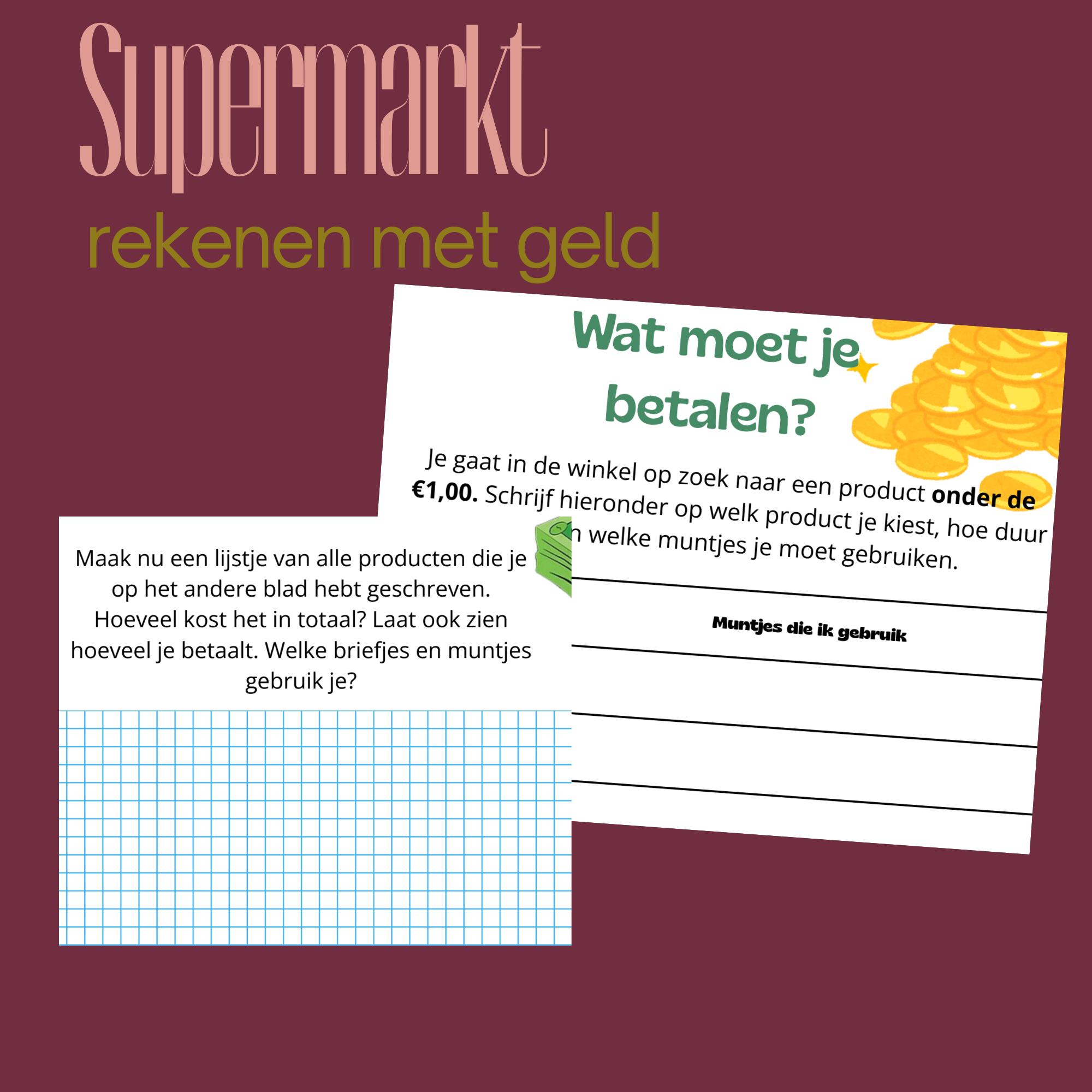 Rekenen met geld in de supermarkt